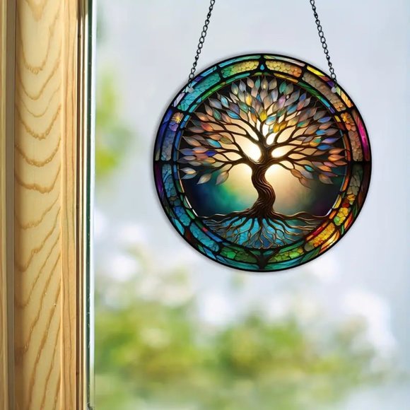 Four Seasons Tree of Life Suncatcher - Picture 3 of 4